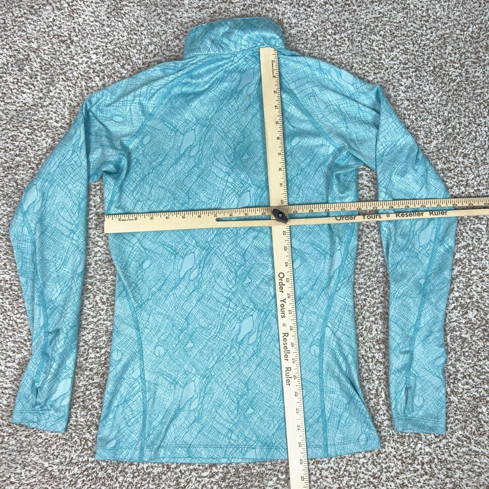Nike Pullover Womens Medium Blue Pro Combat Dri-FIT 1/4 Zip Long Sleeve Top - Picture 7 of 9